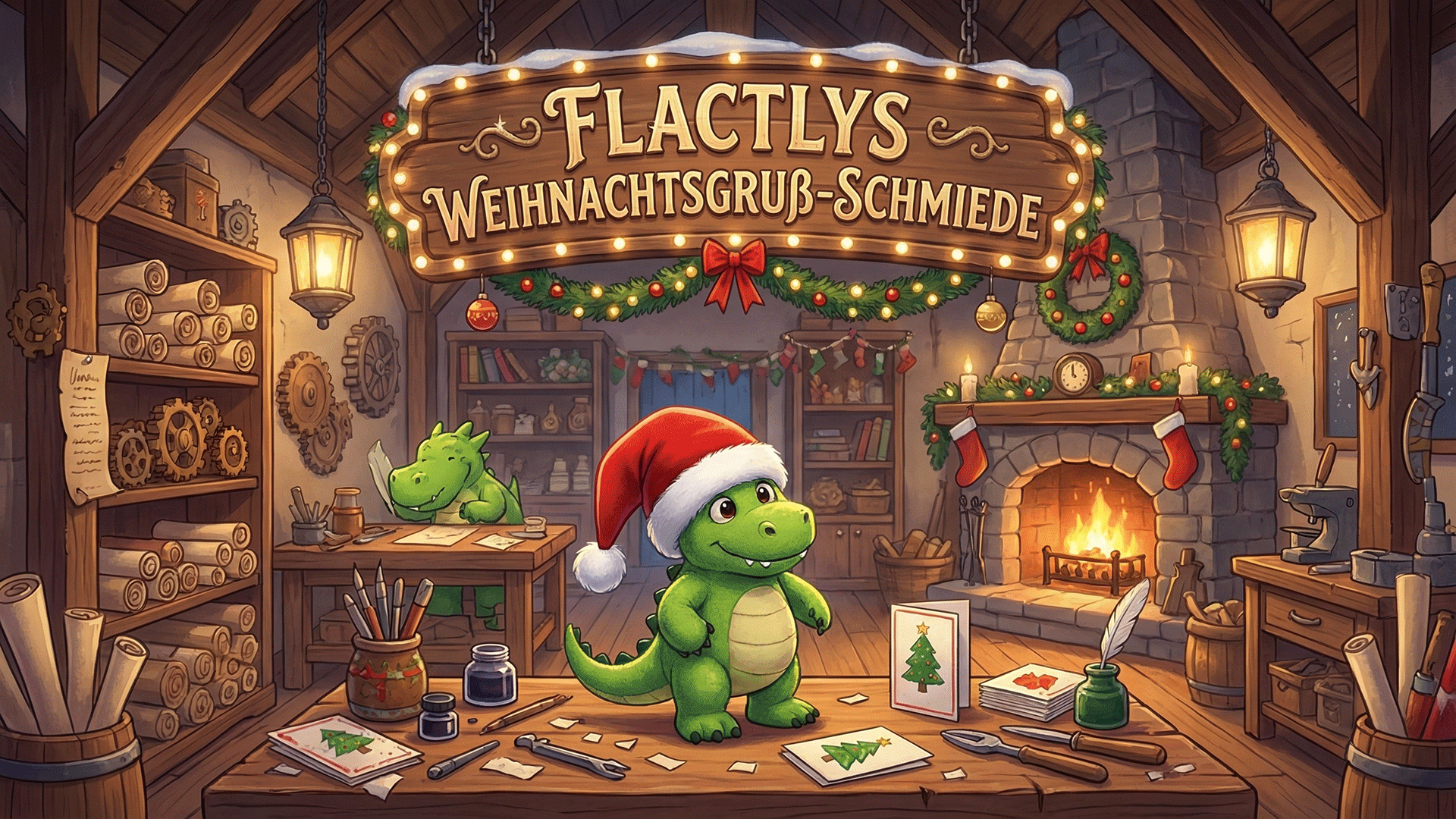 Flactlys Weihnachtsgruß-Schmiede