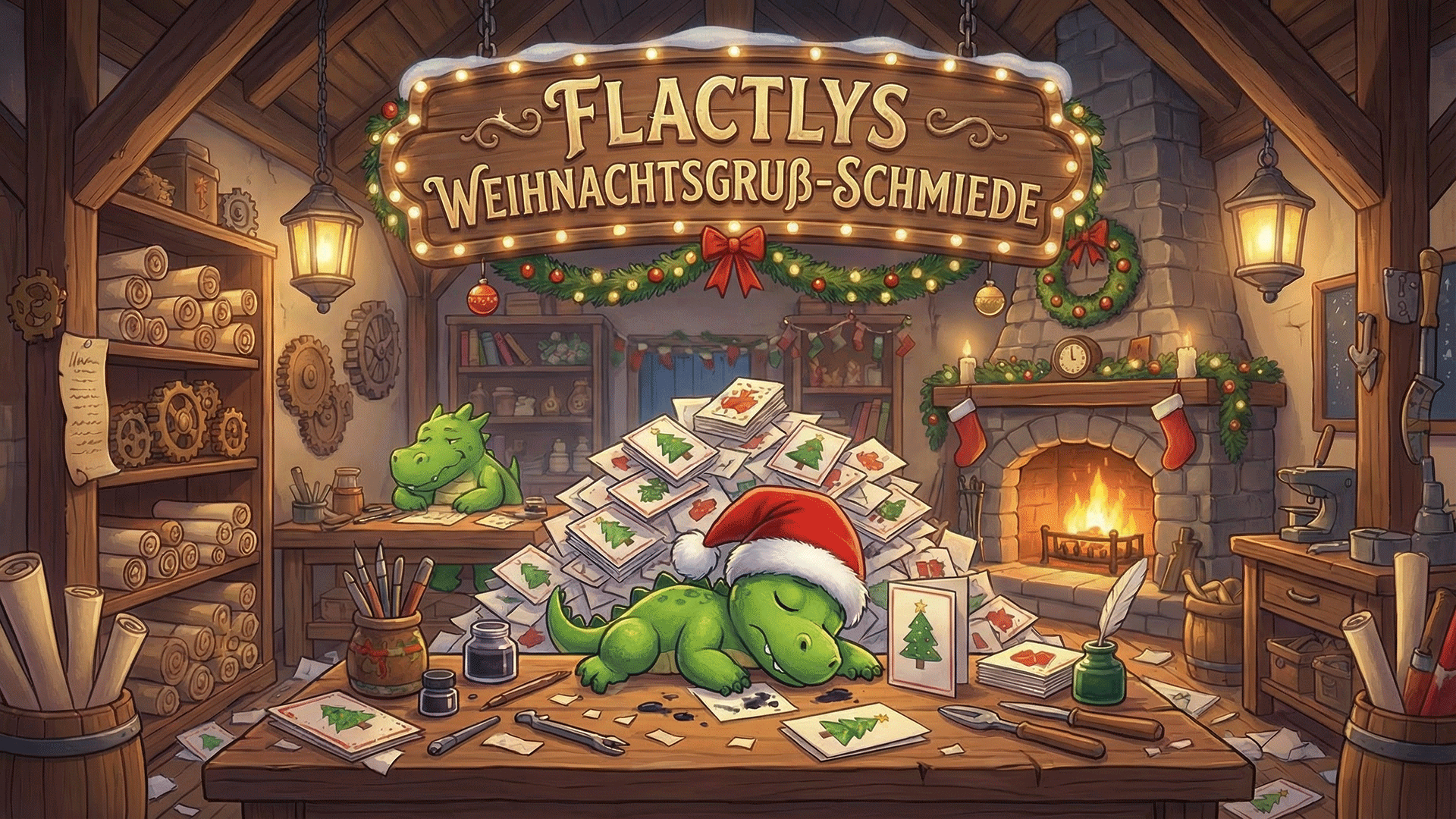 Flactlys Weihnachtsgruß-Schmiede